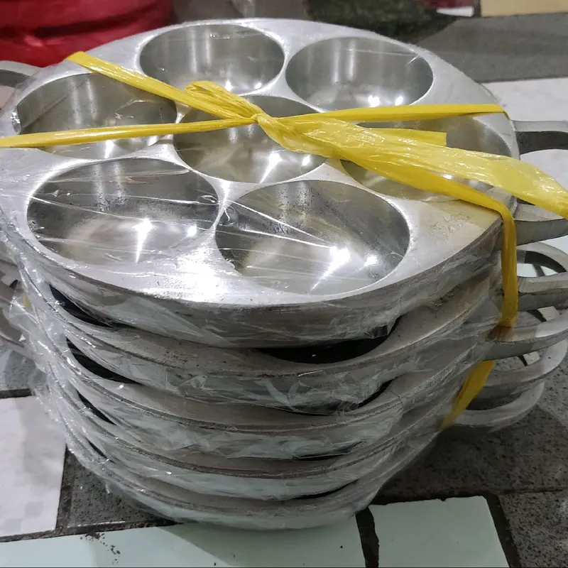 Cetakan kue bikang bawah rata super tebal, cetakan carabika prima, cetakan kue bikang mawar super tebal cetakan kue lumpur,apem, martabak mini, pukis dll ,bonus tutup + sutil 4