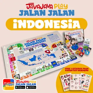Monopoli versi Indonesia Fullset, Javajava Play Jalan Jalan, Board Game Lokal, Main dengan Aplikasi dengan fitur NFC