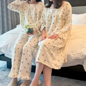 Solhee Set - Baju Tidur / Piyama Ribbon Pita / Homedress Daster / Sleepwear Korea SLEEPYDAYS