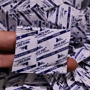 Silica Gell Oxy 50-100pcs Sudah Food Grade Untuk Makanan Kering / Berminyak Silica Oxy Kemasan Plastik 1gr