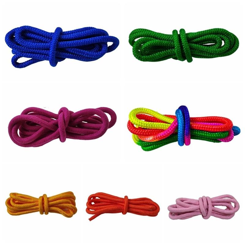 Outdoor Activities Rainbow Color Gymnastics Arts Rope Competition Rhythmic Rope Yoga Training 3M Gymnastics Jumping Props Sports Training 2