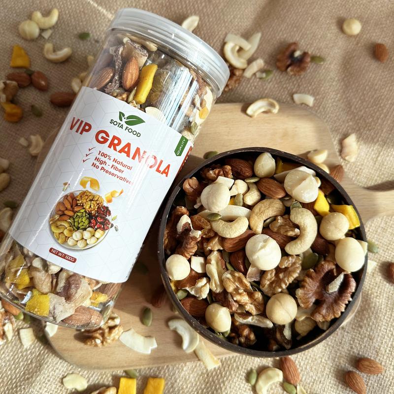 500G NGŨ CỐC KHÔNG YẾN MẠCH  ăn kiêng eat clean healthy food Thức Ăn Hạt Ngũ Cốc Granola