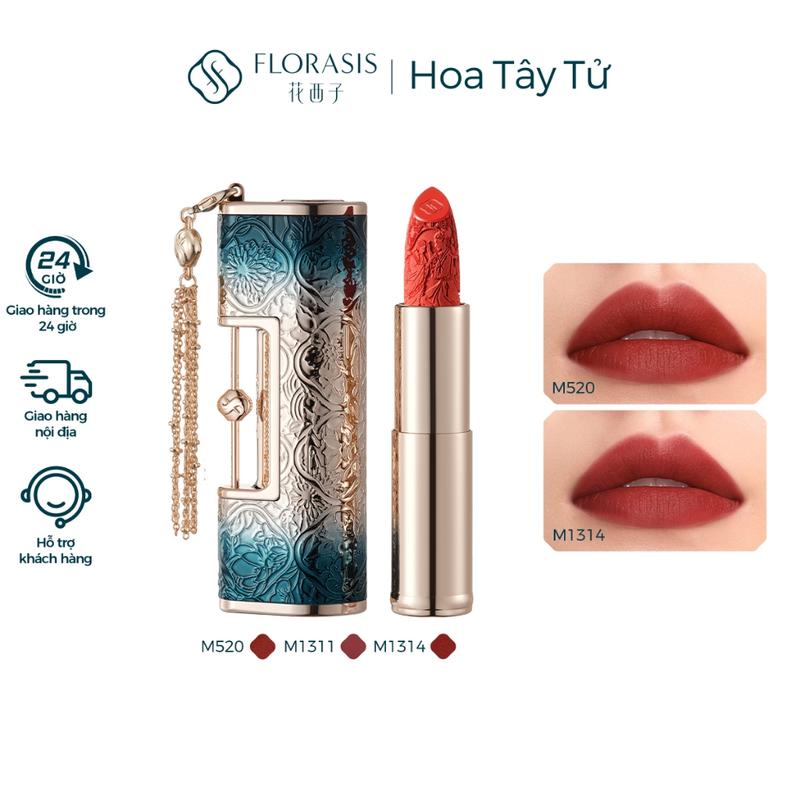 son môi 100% Florasis Son Môi Khóa Đồng Tâm