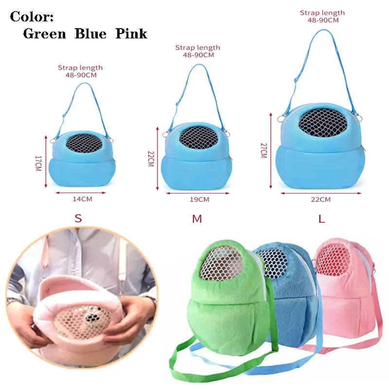 Small Animals Carriers Breathable Cage For Rabbit Hamster Chinchilla Travel Warm Bags Guinea Pig Carry Pouch Bag Pet Rat