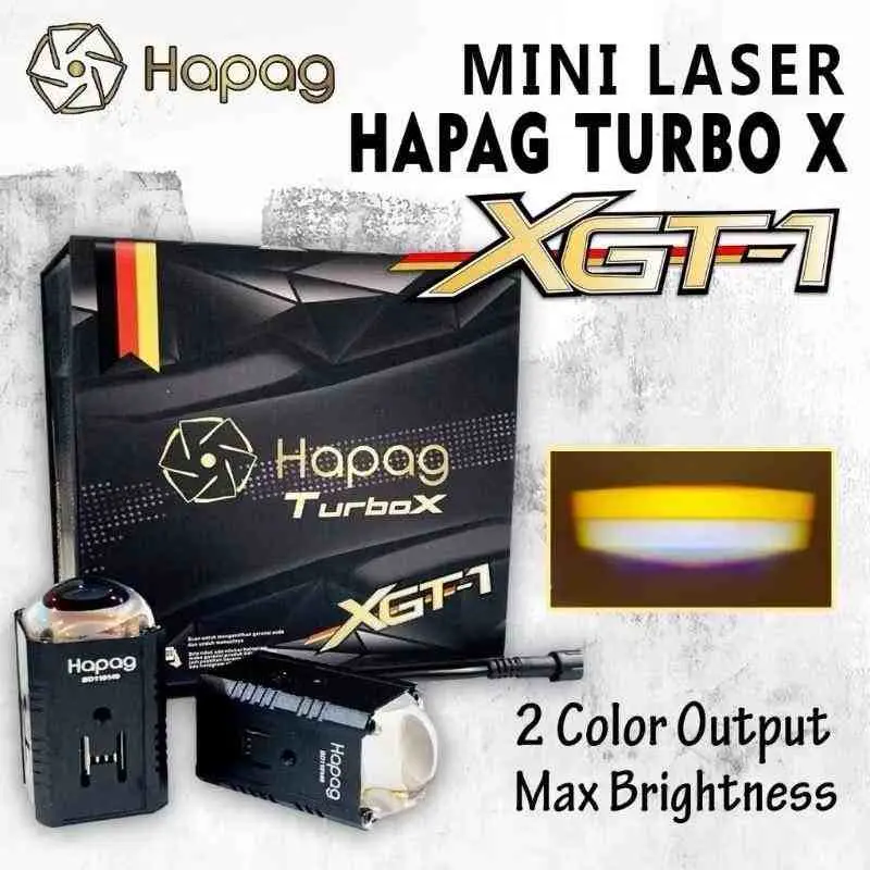 HAPAG - ORIGINAL LED MINI LASER XGT1 HAPAG LAMPU TEMBAK HAPAG TURBO X1 XGT1 LAMPU LED MOTOR MOBIL 1