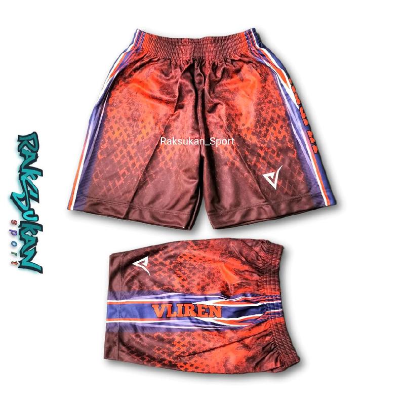 Celana Voli Volly Vliren Celana Printing Pria Celana Olahraga Kolor Voli celana Boxer Sport 5