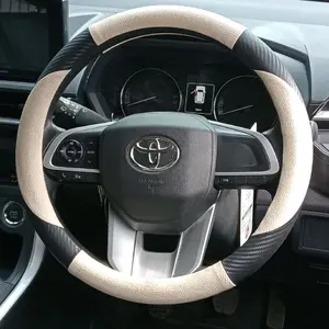 Sarung Stir Mobil Mini Bus Anti Slip Avanza Xenia Sigra Agya Ayla Brio APV Innova Honda Jazz Desain Modern Elegan Melindungi Interior dari Noda Goresan Car