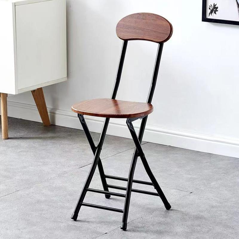 Folding Chair Household Small Dining Chair Small Stool Art Student Dormitory Multi-Functional Bar Stool High Stool Simple Chair 1