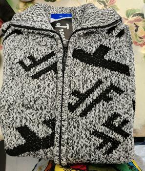 Product Review of Jaket Rajut Resleting Leher Tinggi Tebal Premium Pria Wanita | Sweater Knit Zipper Turtleneck Motif Saku | Knitwear Baju Hangat Ibu from M**A N** 0