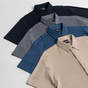 BYBLANK Saga Kemeja Kaos Cotton Air - Kemeja Premium Lengan Pendek Bahan Cotton Air