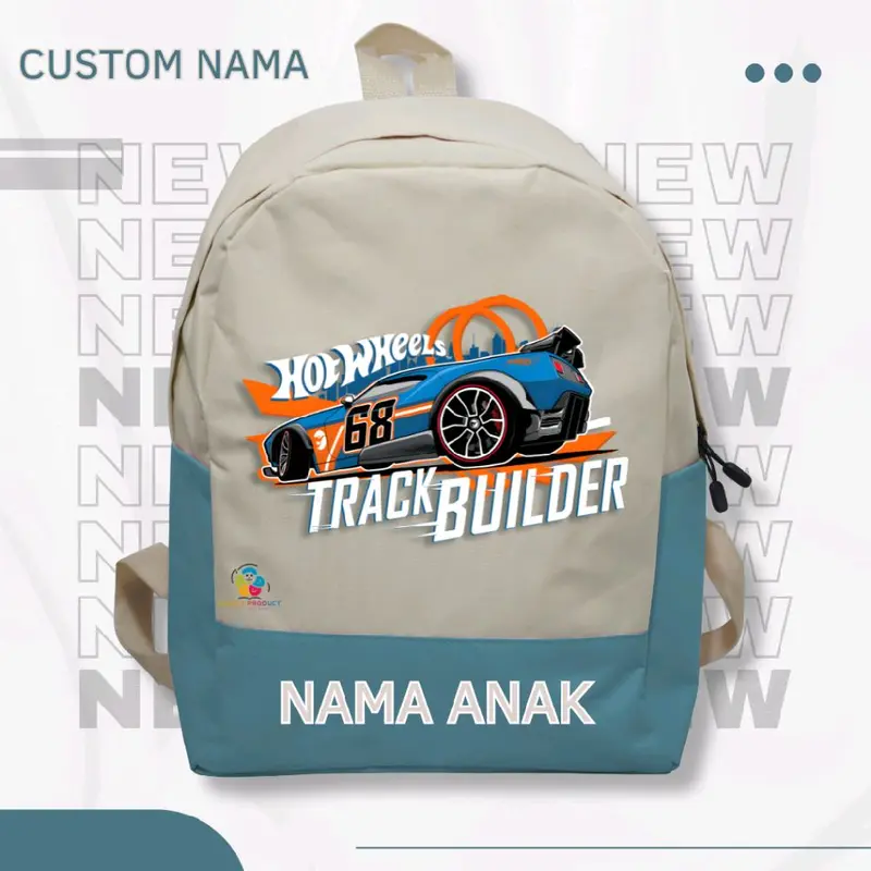 tas ransel anak sekolah sd tk karakter holwen track ( free nama ) 2