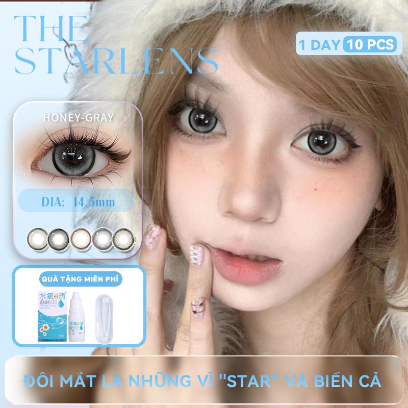  Kính áp tròng hàng ngày Starlens 10 cái Đường kính 14,2   14,5mm Mắt búp bê Có độ cận thị từ 0,0 đến 8,0 