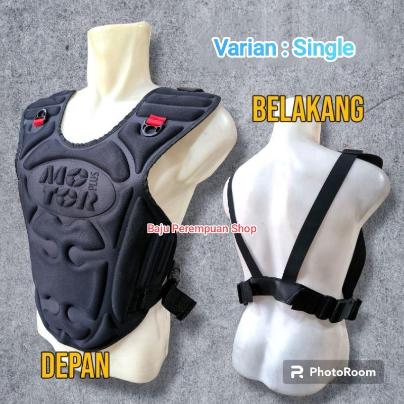Jaket Rompi Motor Motorplus SINGLE/Rompi Motor Motorplus Depan SAJA ...