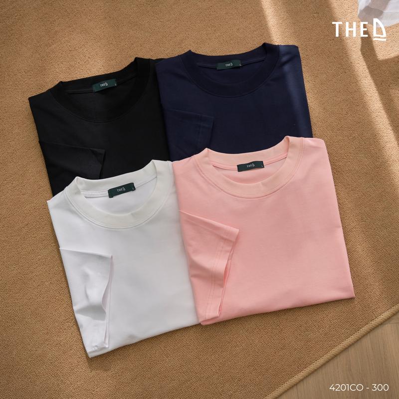 Áo thun nam The D, Form regular fit, Chất liệu 90% Cotton 5% Spandex, Áo thun nam co giãn, Áo Phông 4201CO
