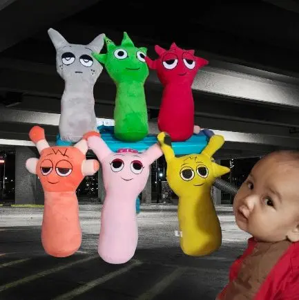 PAKET 6 PIS BONEKA  SPRUNKI GAME HOROR 30CM