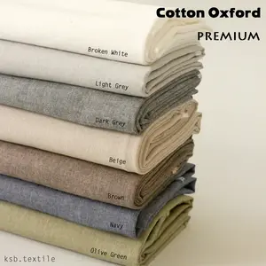 Kain Cotton Katun Oxford Premium Two Tone & Solid  / Eceran Meteran