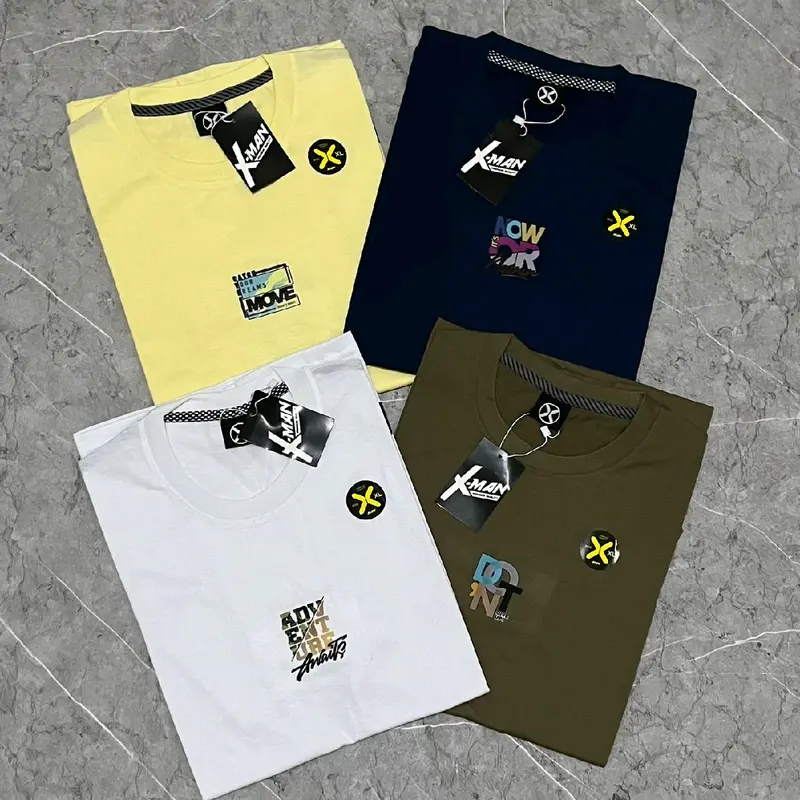 PAKET 4PCS 100RIBU KAOS distro, KAOS LENGAN pendek, SEMI katun, MOTIF RANDOM baju oblong atasan pria dan wanita Lengan Pendek 2