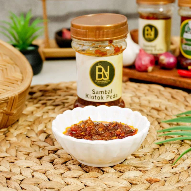 SAMBAL IKAN ASIN PEDA KLOTOK ASIN MANIS BOTOL 150ML 1