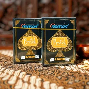 AMANDA BATIK Kartu Remi Poker/Permainan Kartu Motif Batik Elegant