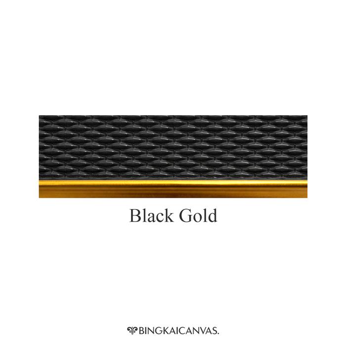 Gambar Double Linen untuk Frame Ornament/Minimalist - Black Gold, 20 x 25 cm / 8R dari bingkaicanvas Kota Depok 5 Tokopedia