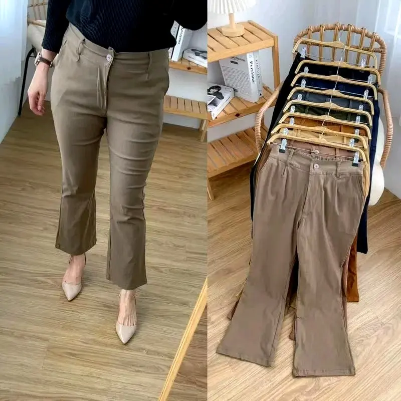 Cutbray Pants Celana Panjang Wanita Chino Premium Viral bisa COD 0