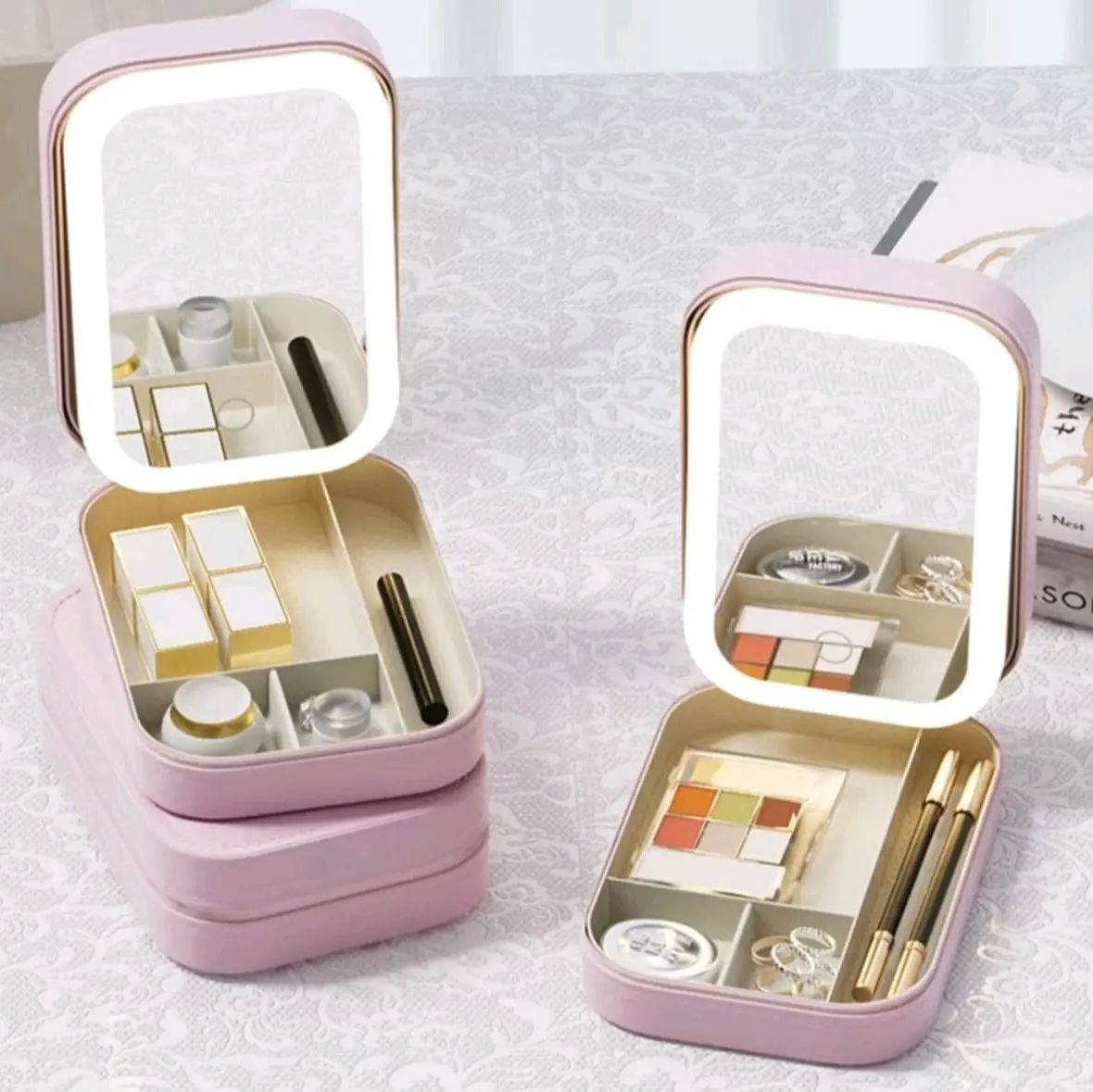 Smart LED Cosmetics Mirror Portable Storage. (Clearing Stock)