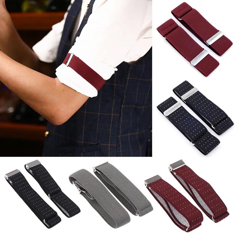 không đàn hồi có thể điều chỉnh thắt lưng áo sơ mi cufflinks cánh tay giữ tay áo dải dây chằng