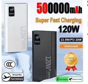 New 120W Power Bank 50000mAh High Capacity Fast Charging Powerbank Portable Battery Charger For iPhone Samsung Huawei Xiaomi