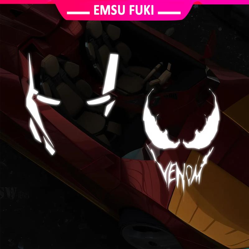 Nhãn Dán Decan Phản Quang dán xe trang trí ô tô, xe máy kiểu nhân vật siêu anh hùng người sắt phát quang - Tem Decal Trang Trí Cho Xe Hơi