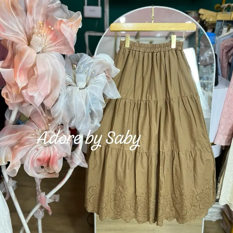 Rok katbor (katun bordir) BKK import premium 1