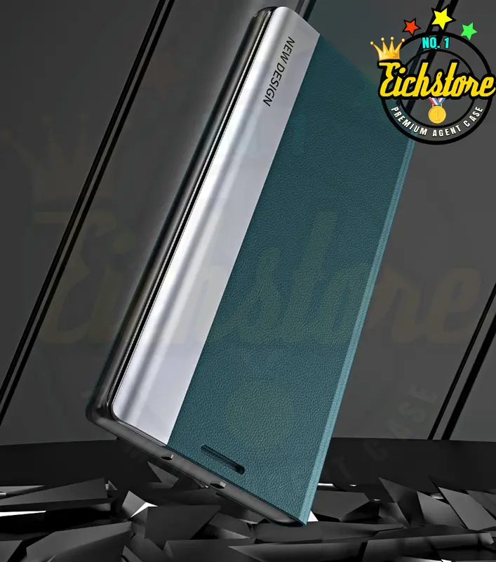Casing Electro untuk Samsung  Note 20 Ultra Smart Windows Flip Case Casing HP Premium Super Full 360 Degree Mewah Flip Cover Auto Lock Case Kesing Kulit COD Bayar Di Tempat 4
