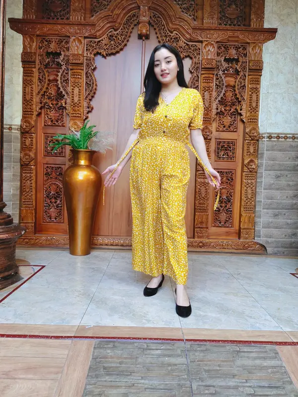 JUMPSUIT KOREAN WANITA | JUMPSUIT BALI Rayon Panjang 4