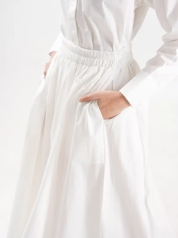 SWHeart - Seiza Skirt Rok Wanita Kekinian Panjang Midi 7