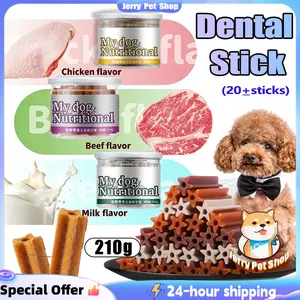 snack anjing Tongkat Gigi untuk Anjing - Makanan Anjing - Makanan Anjing - Pembersih Gigi Anjing - Bau Mulut Anjing dan Penghilang Gigi Dental Stix Dentalight dental stick dog