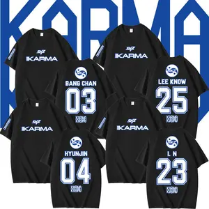 Kaos Lengan Pendek Musim Panas Kolaborasi Merchandise Stray Kids SKZ Come Back Cetak Katun Murni Longgar Kaos distro Affordable jxgmpvxorj