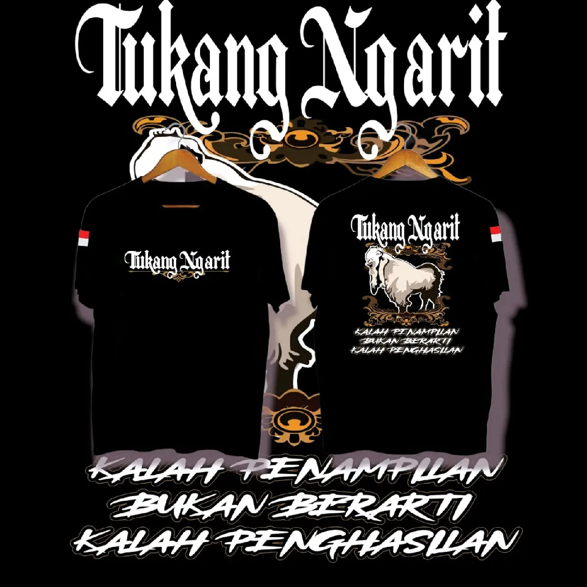 kaos tukang ngarit desain kambing etawa kalah penampilan bukan berarti kalah penghasilan