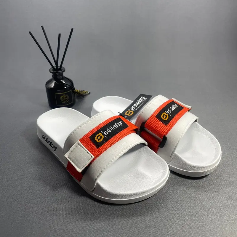 cowok Sandal slide anak sandal Slip ON Anak Dewasa Ukuran 26-43 Distro Premium Fashion Sendal Sandals & Flip Flops Synthetic rafathar selop Ujung Terbuka Tanpa Hak karet Rubber Ujung Bundar baim solobong 3