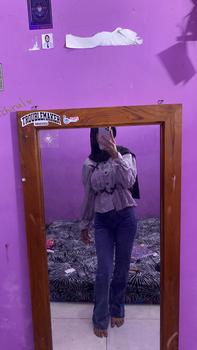 Product Review of Kivi Garment Jeans Cutbray Wanita Highwaist Jeans Cutbray Stylish, Cutbray Denim, Sentuhan Flare Klasik,Celana Wanita, Celana Panjang Stretchy (Melar) from ** ༘** ⋆** v**˚ ༘** ⋆** 2