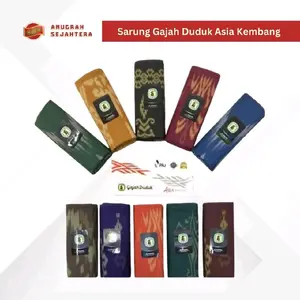 PAKET THR  Sarung Gajah Duduk Asia Kembang BEST SELLER