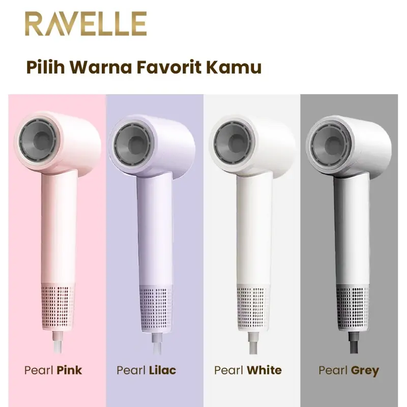 RAVELLE High Speed Hair Dryer - Pengering Rambut dengan Teknologi Plasma Ion 3