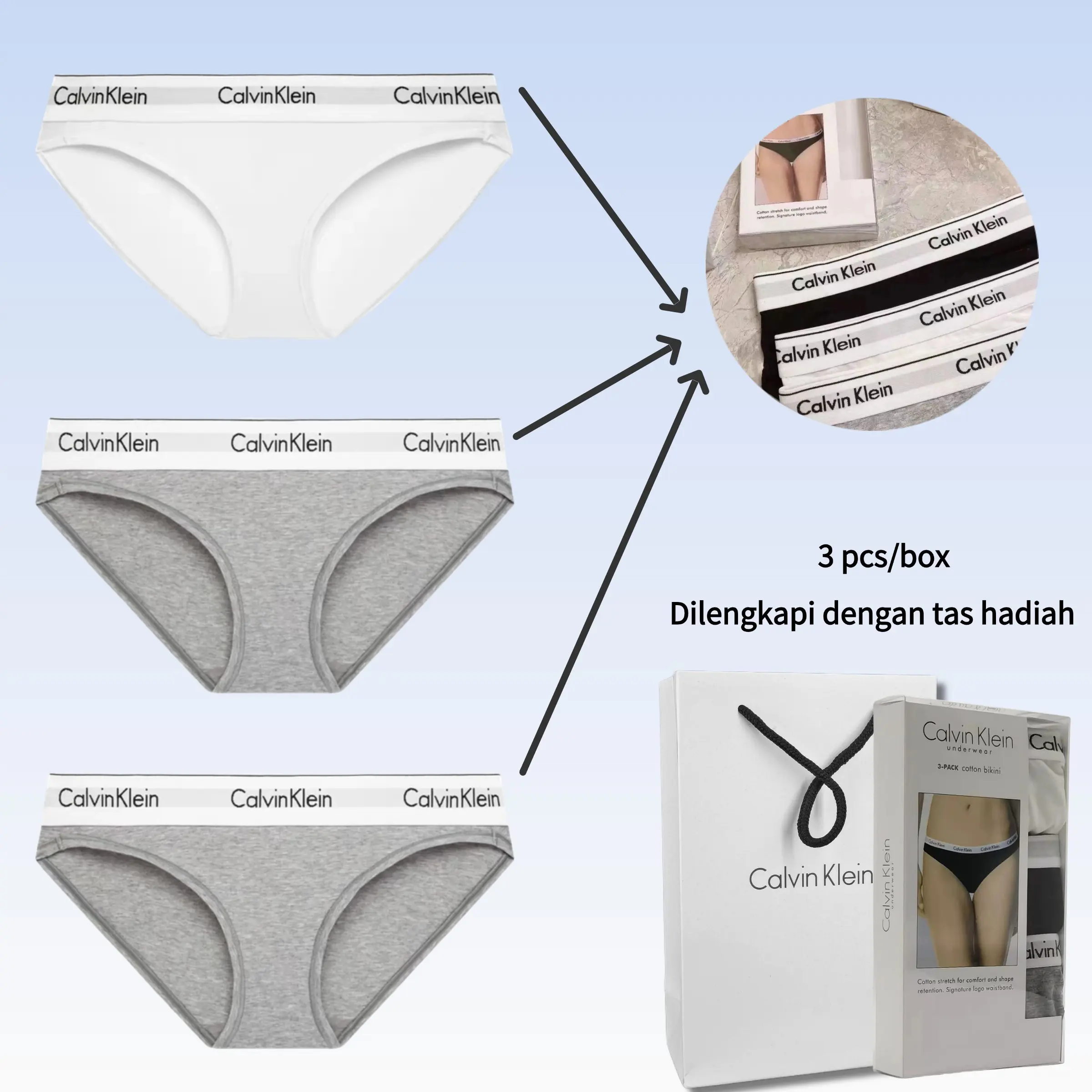 Putih + Abu-abu + Abu-abu