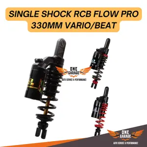 Single Shock RCB Flow Pro 305MM 330MM 340MM Mio Vario110/125/150 Beat Scoopy Spacy Genio Motor Motorcycle Tabung Sepeda Racing
