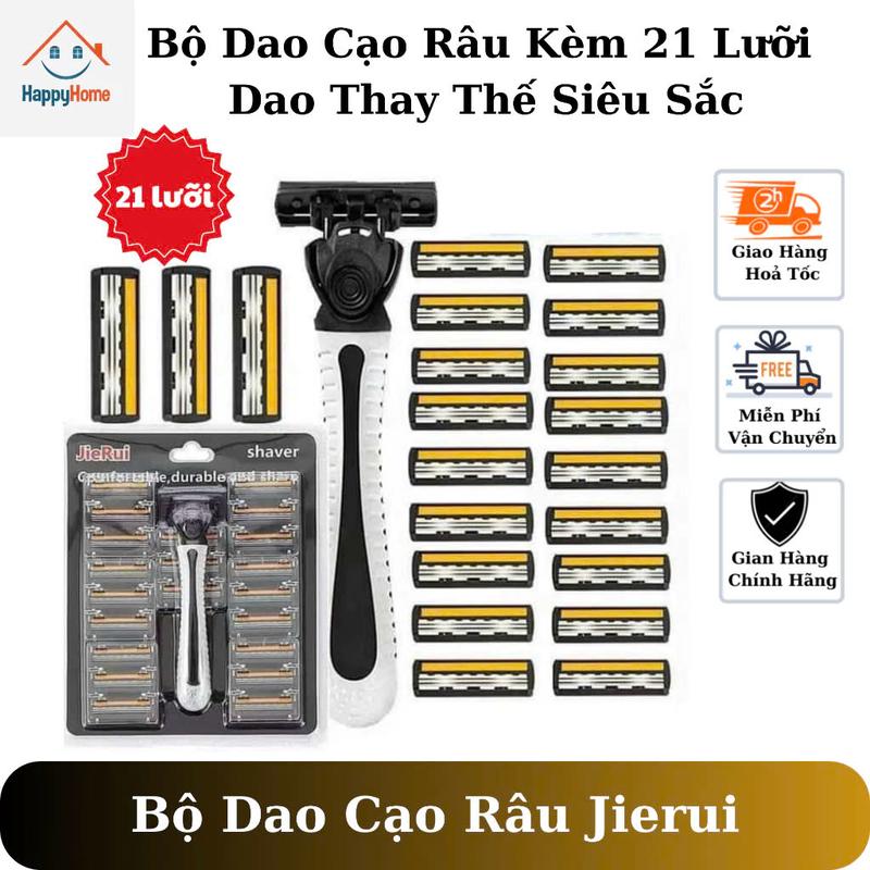 Bộ Dao Cạo Râu Jieui 21 Lưỡi Thay Thế Tiết Kiệm Thoải Mái Siêu - TikTok ...