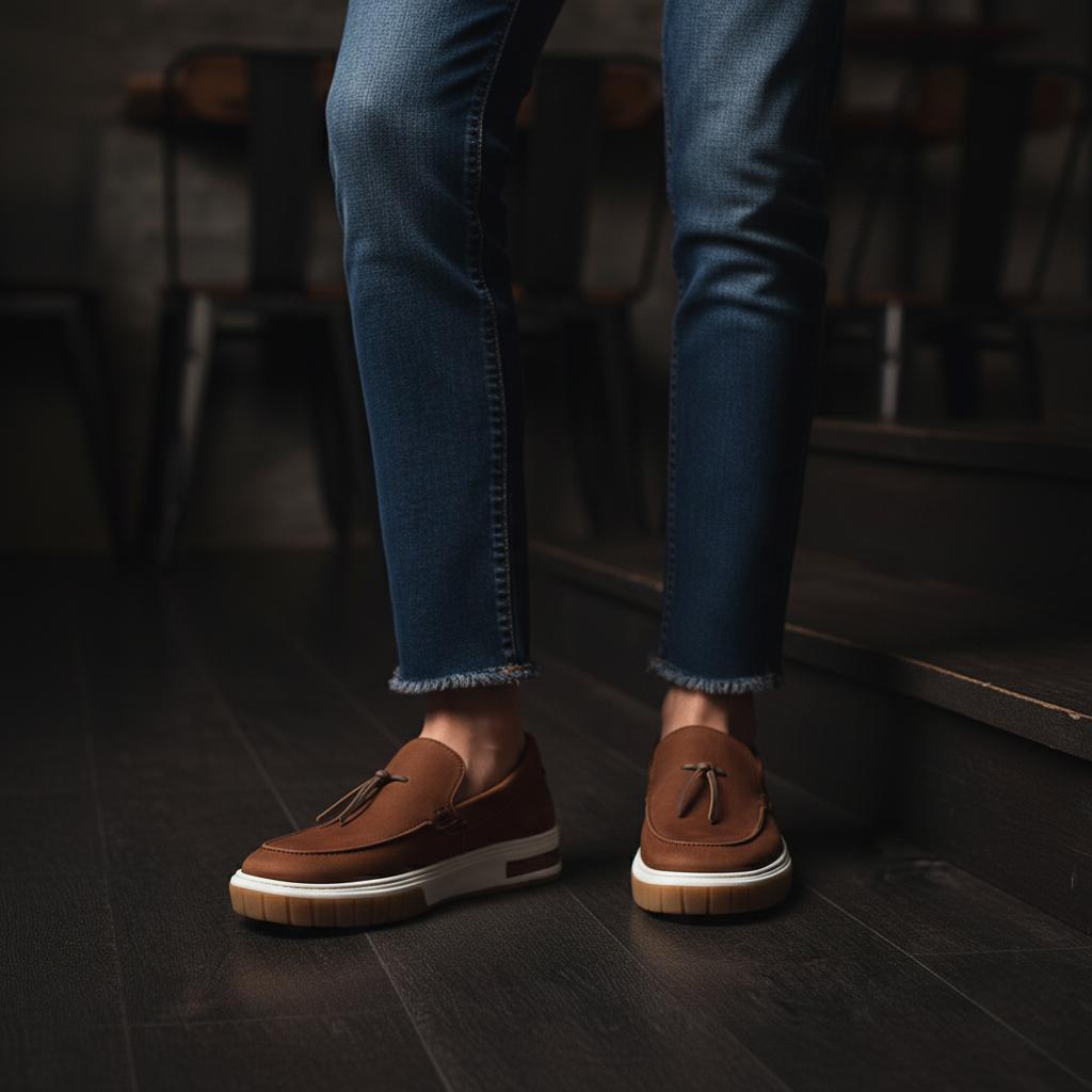 Sapato Masculino Mocassim Slip On Barolo - Ângulo 3