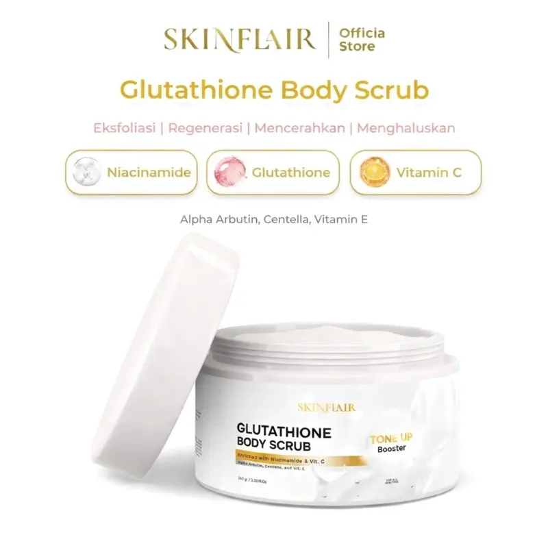 GLUTATHIONE BODY SCRUB TONE UP BOOSTER by Skinflair - Shop