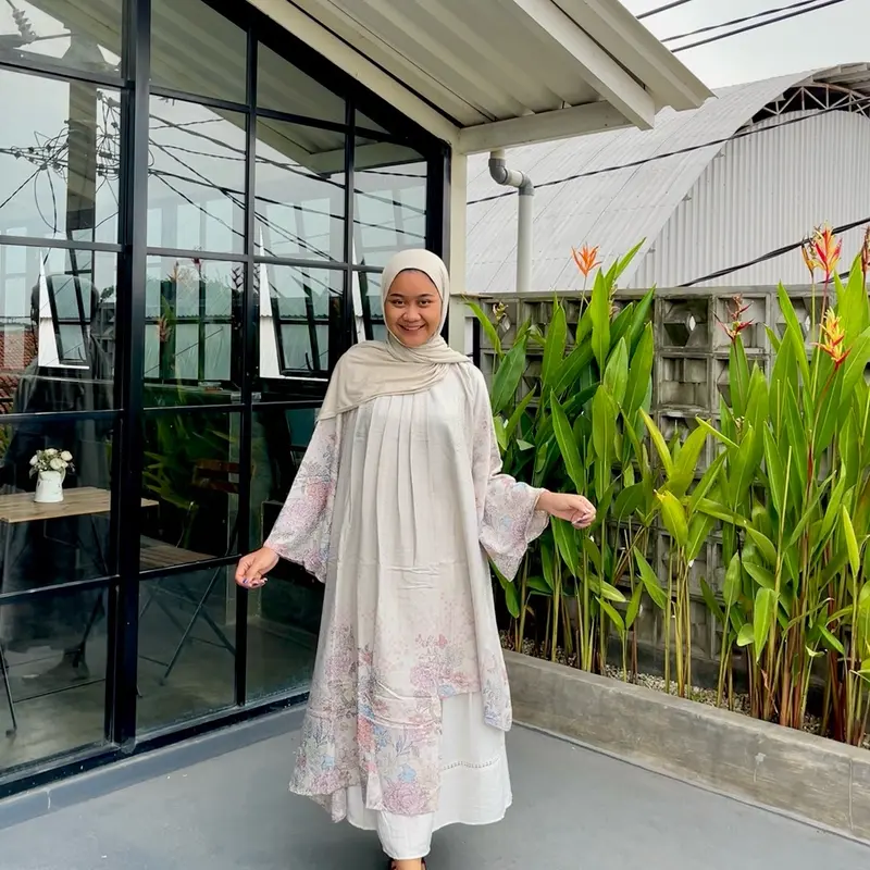 FYLA - DRESS MOTIF JAGUAR/ TUNIK KEKINIAN/ DRESS KONDANGAN/ GAMIS WANITA/ GAMIS/ TUNIK WANITA 4