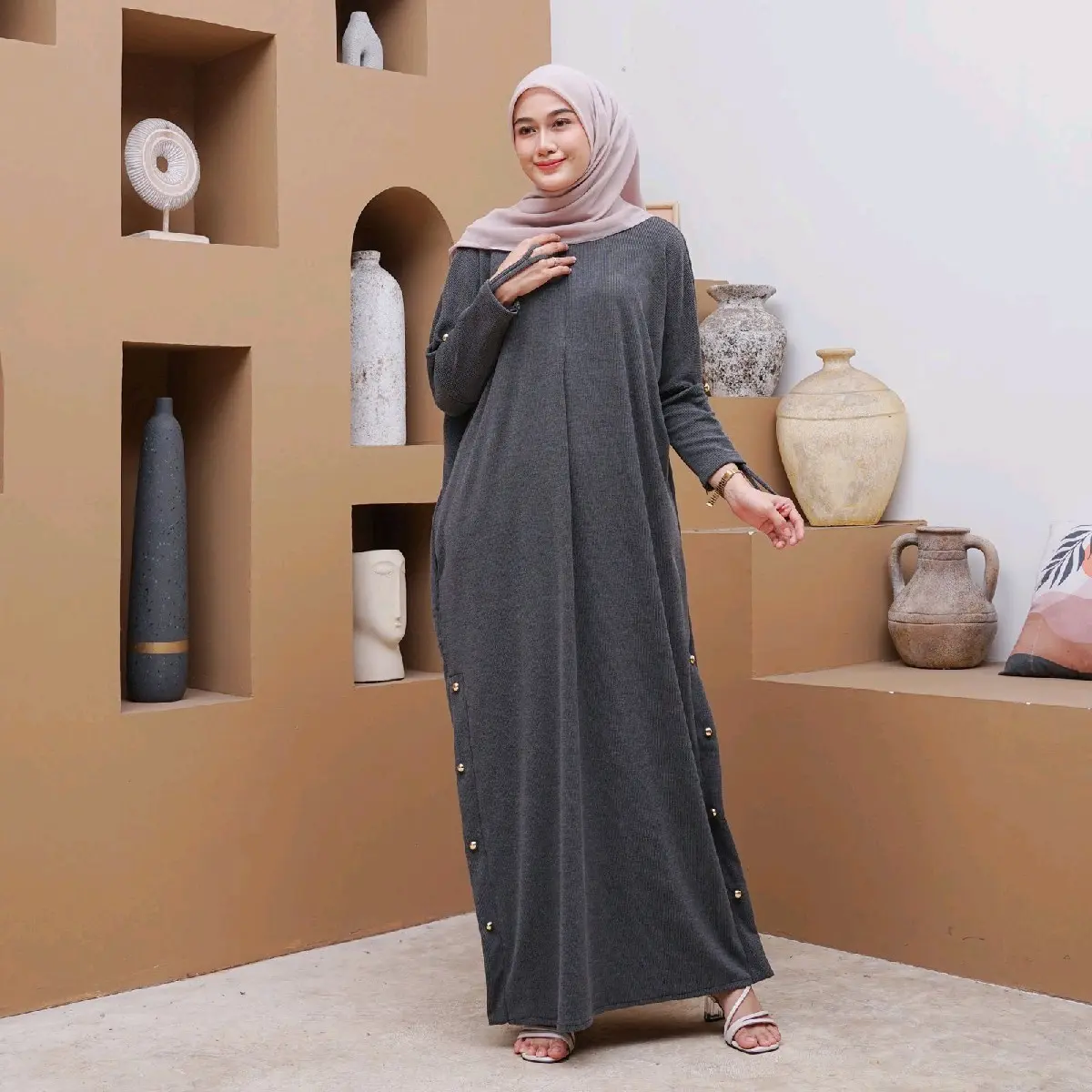 gamis knit Inara premium uk. jumbo
