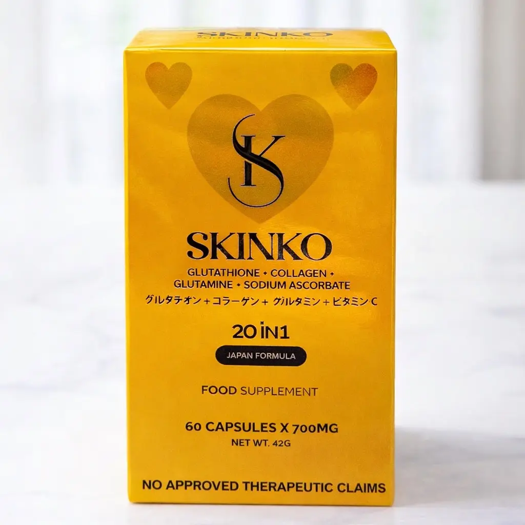Skinko Glutathione with Vitamin C – Skin Support Supplement (60 & 30  Capsules)
