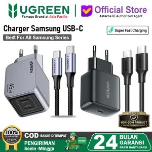 UGREEN Charger For Samsung USB C To USB C Super FAST Charging 25W 45W 2.0 Black