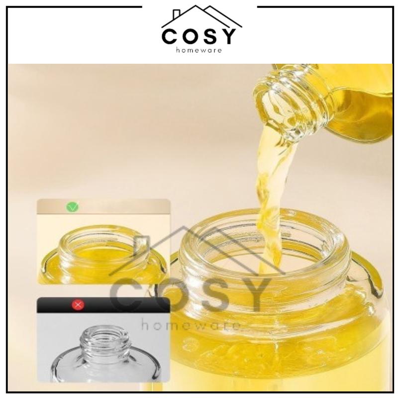 Product Introduction of COSY Botol Kaca Spray Minyak Goreng 220ml Botol Semprot Tekanan Tinggi / Bottle Kecap Asin Dapur Semprot Olive Oil Spray Transparan Serbaguna Food Hitam 25